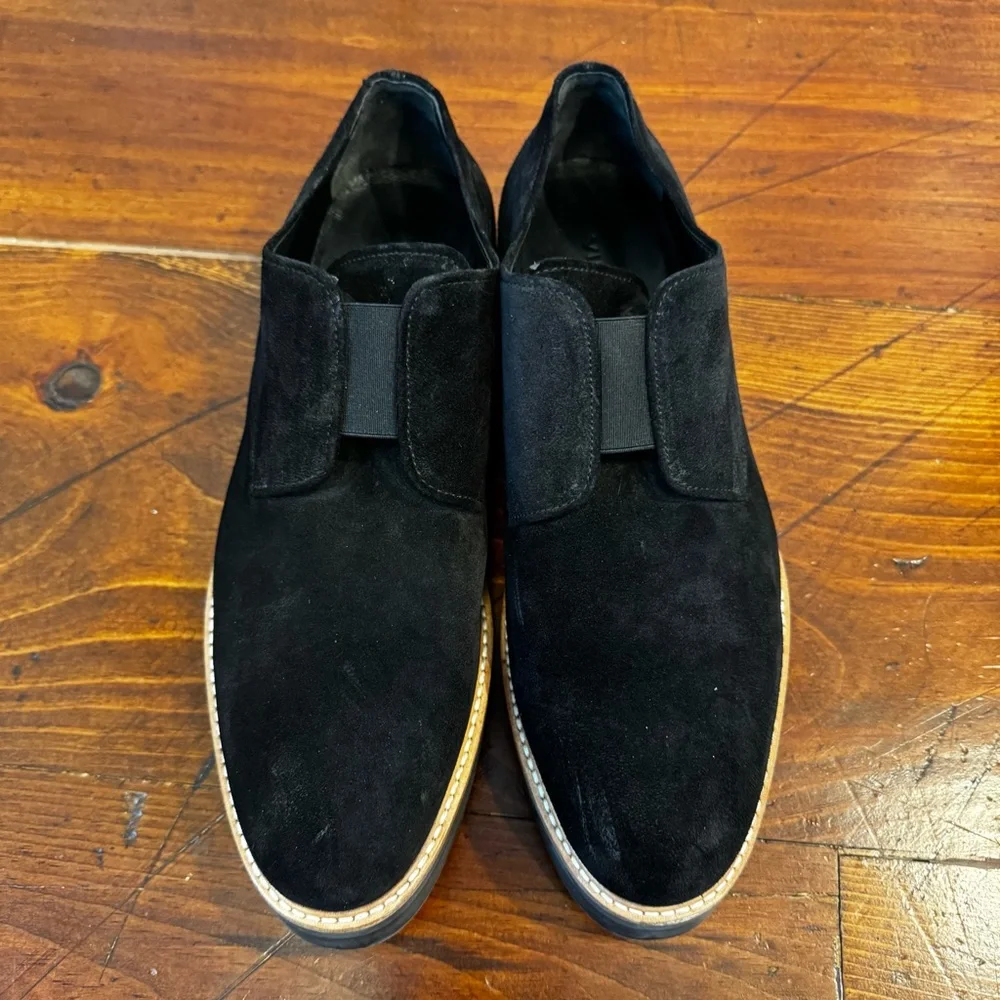 Vince Davy Slip-On Platform Suede Oxford‎ Loafers Women's